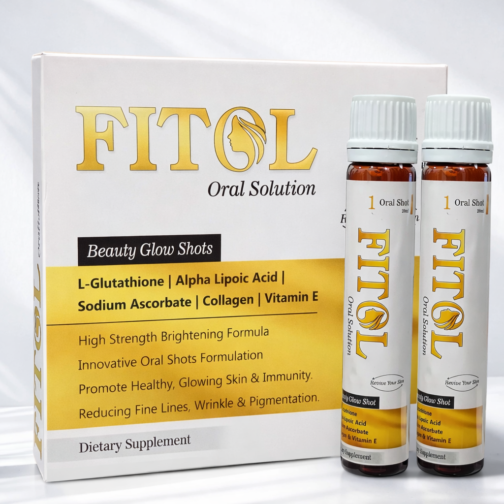 FITOL Oral Solution – Beauty Glow Shots | Glutathione, Collagen & Vitamin E Skin