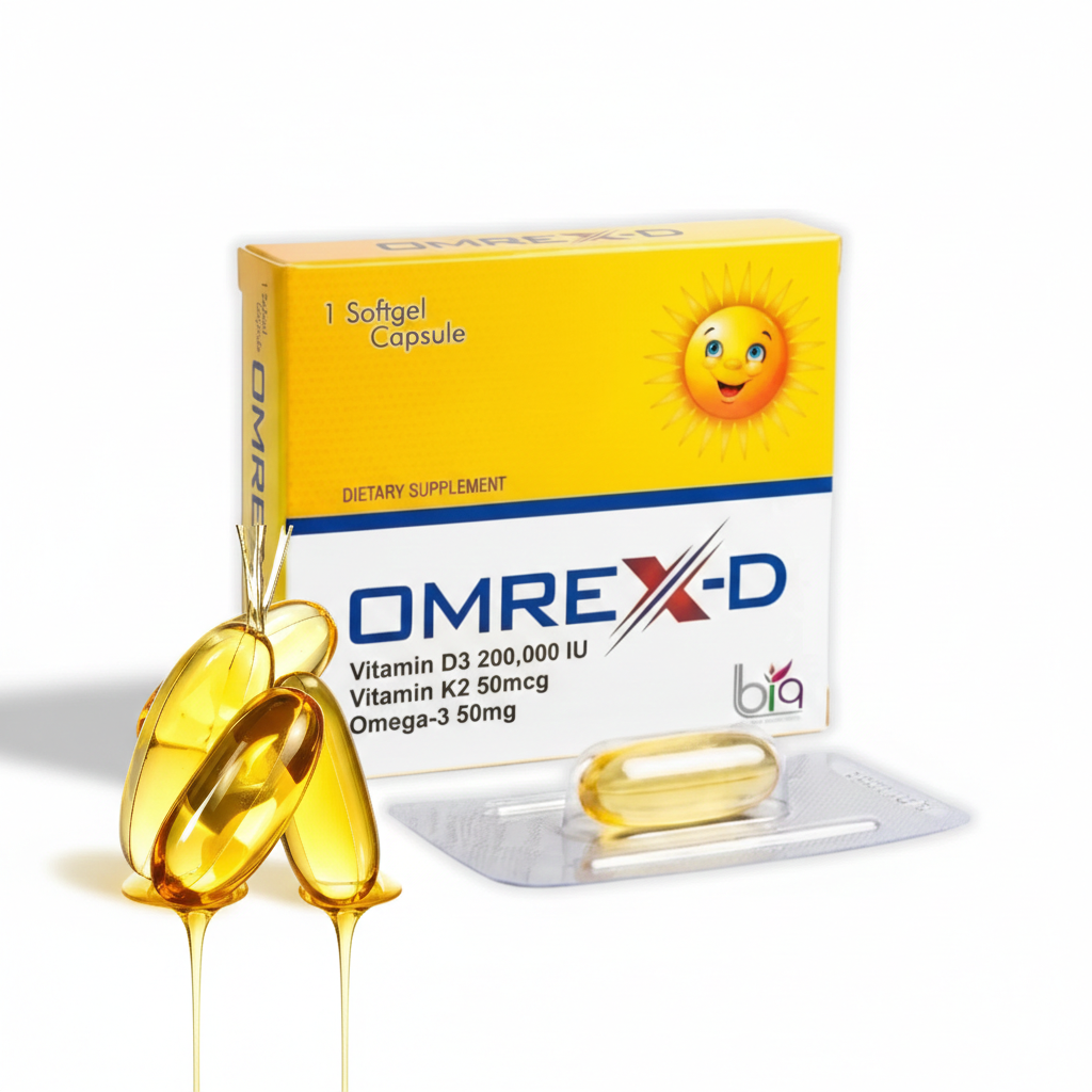 OMREX-D High-Strength Vitamin D3, K2 & Omega-3 Softgel