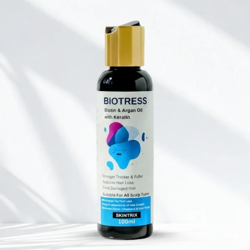 Biotress Biotin & Argan Oil Hair Serum with Keratin – Stronger, Thicker & Fuller Hair (100ml)