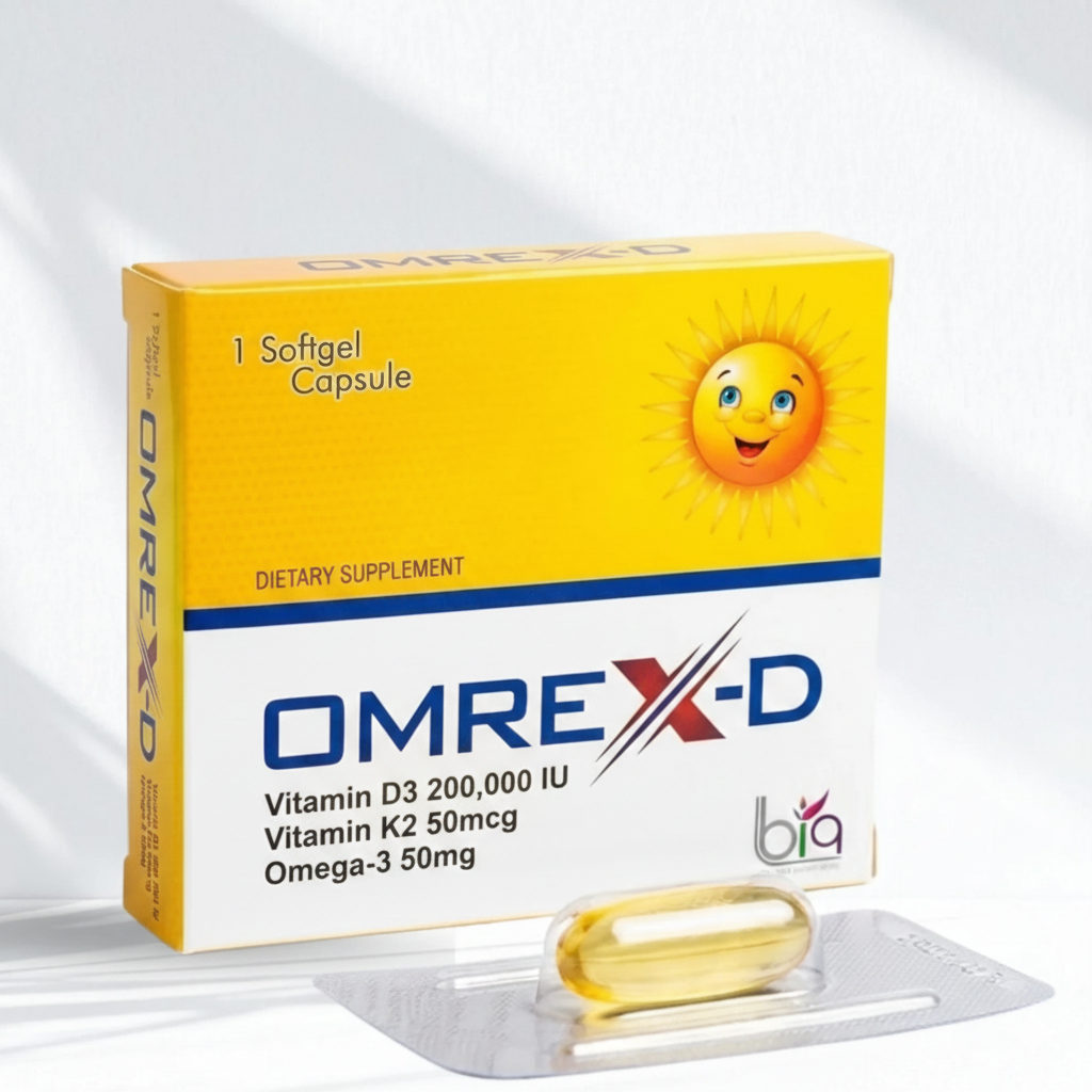 OMREX-D High-Strength Vitamin D3, K2 & Omega-3 Softgel