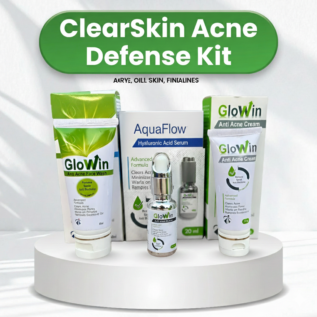 ClearSkin Acne Defense Kit | Face Wash + Serum + Anti-Acne Cream