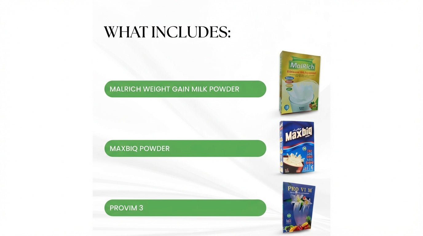 Weight Gain & Energy Boost Stack – Complete Nutrition & Strength Support Bundle