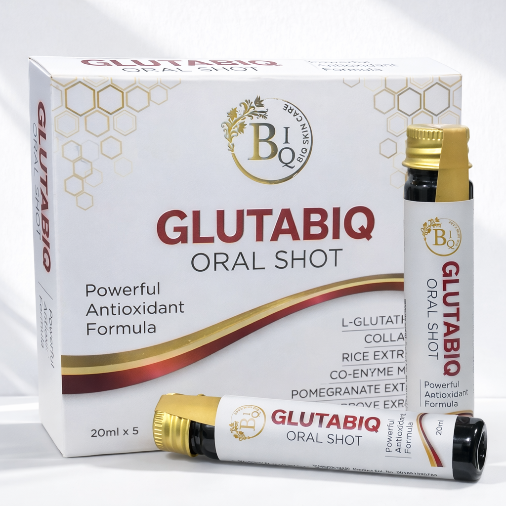 GLUTABIQ Oral Shot – Powerful Antioxidant Formula (20ml x 5 Vials)   peak of 4