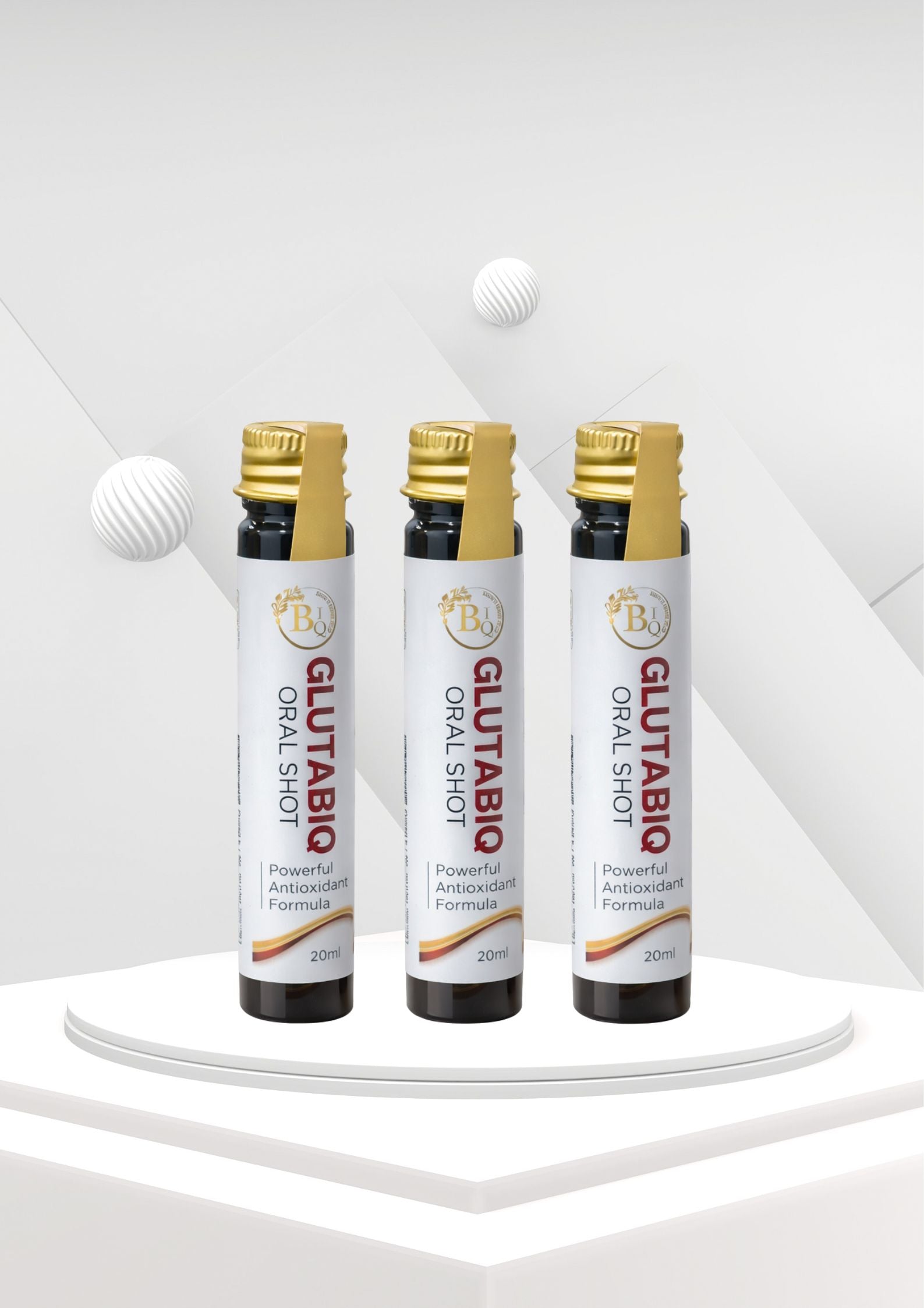 GLUTABIQ Oral Shot – Powerful Antioxidant Formula (20ml x 5 Vials)   peak of 4